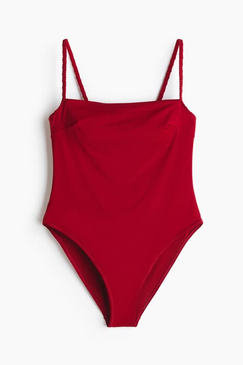 Padded-cup High Leg Swimsuit