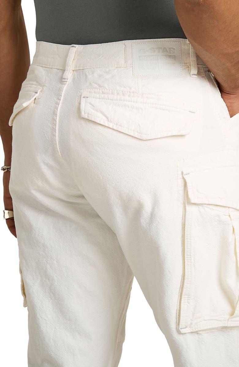 G-STAR Rovic Zip 3D Loose Cargo Pants, Alternate, color, Ecru Mom Washes