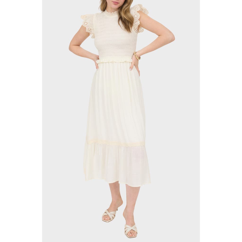 BLU PEPPER BLU PEPPER SMOCKED MAXI DRESS