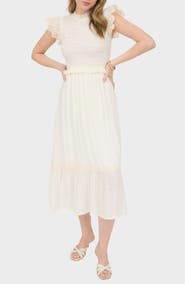 Blu Pepper Smocked Maxi Dress