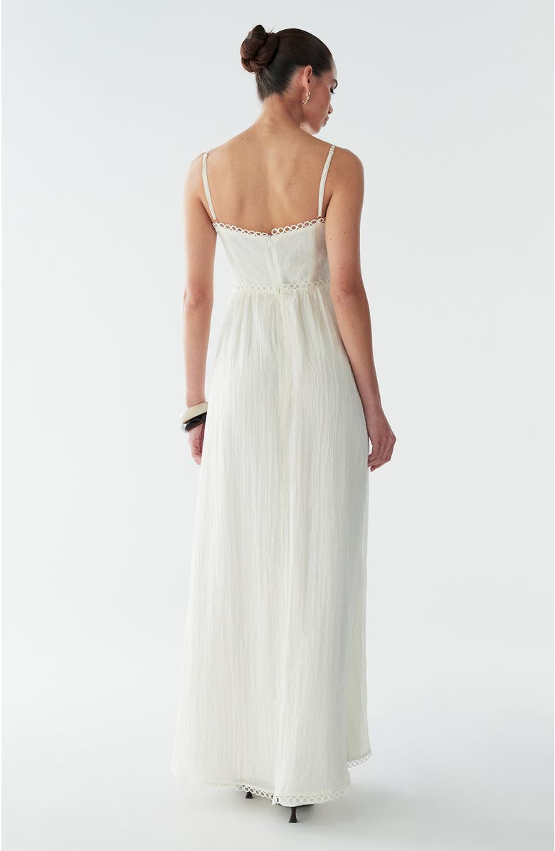 BWLDR Kiara Maxi Dress, Alternate, color, Off White