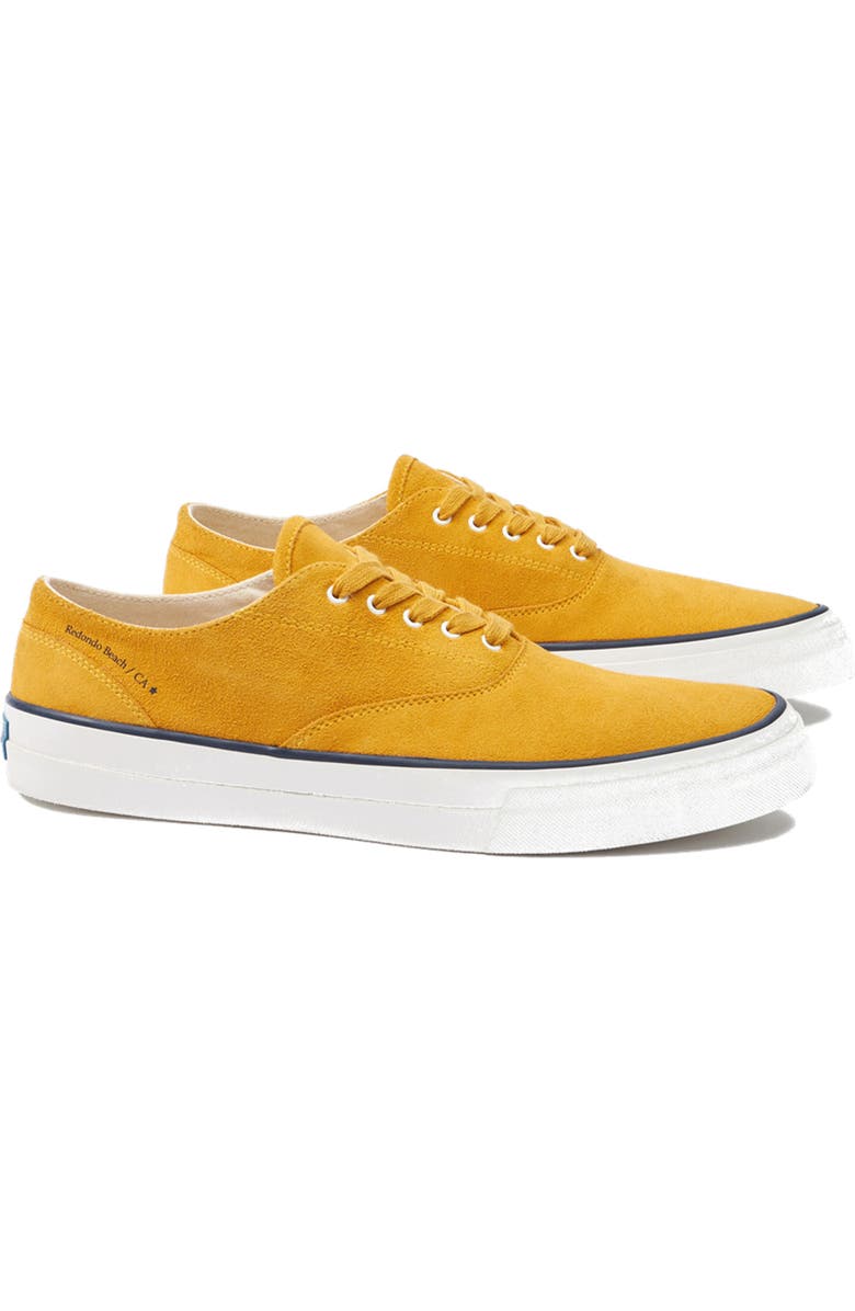 Fortela Redondo Suede Sneakers by Mr. Fliks, Main, color, Banana