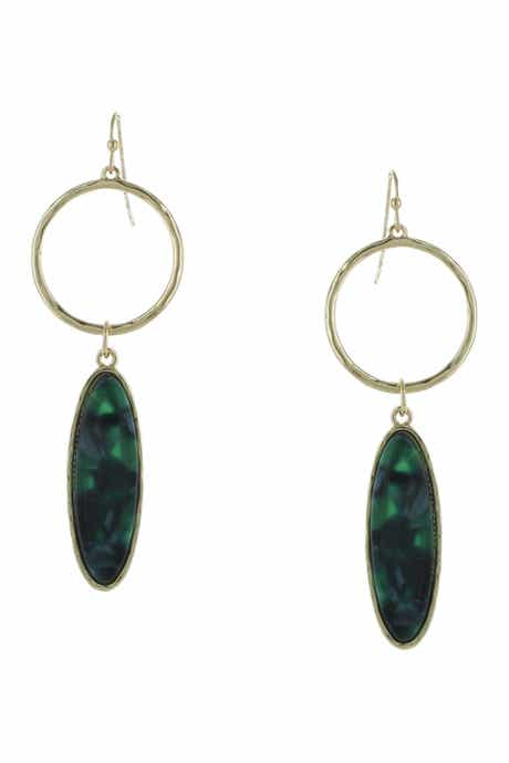 OLIVIA WELLES Deleena Resin Drop Earrings