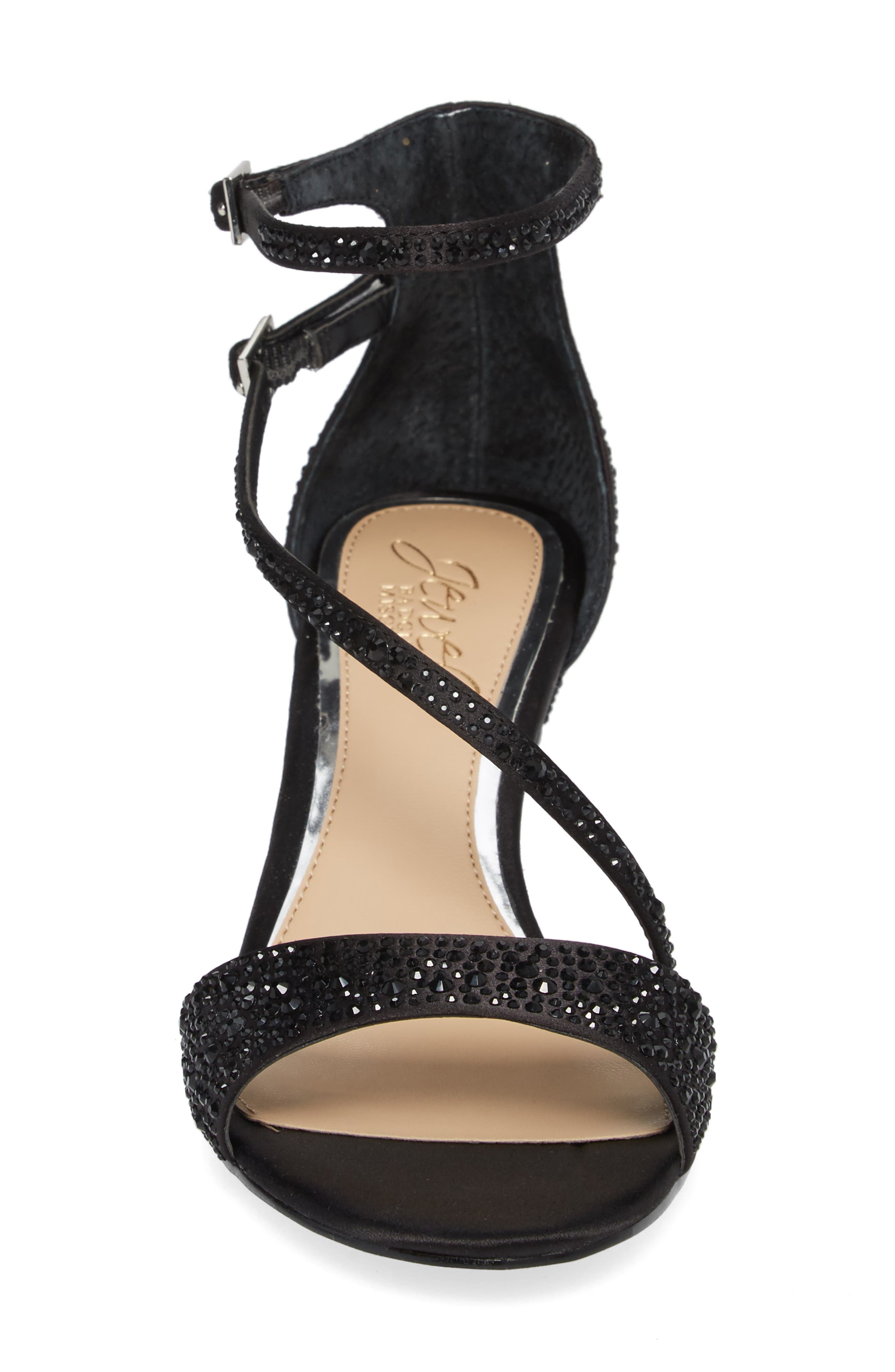 Jewel Badgley Mischka Tangerine Crystal Embellished Sandal, Alternate, color, 