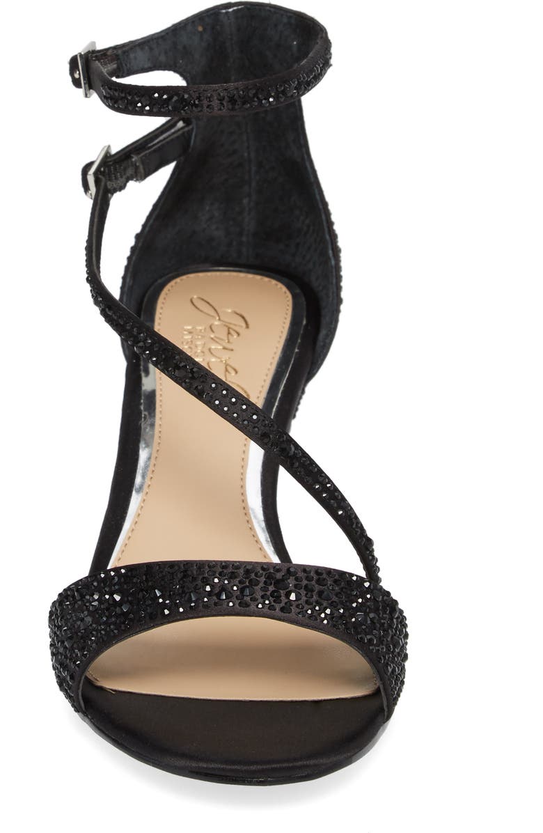 Jewel Badgley Mischka Tangerine Crystal Embellished Sandal, Alternate, color,