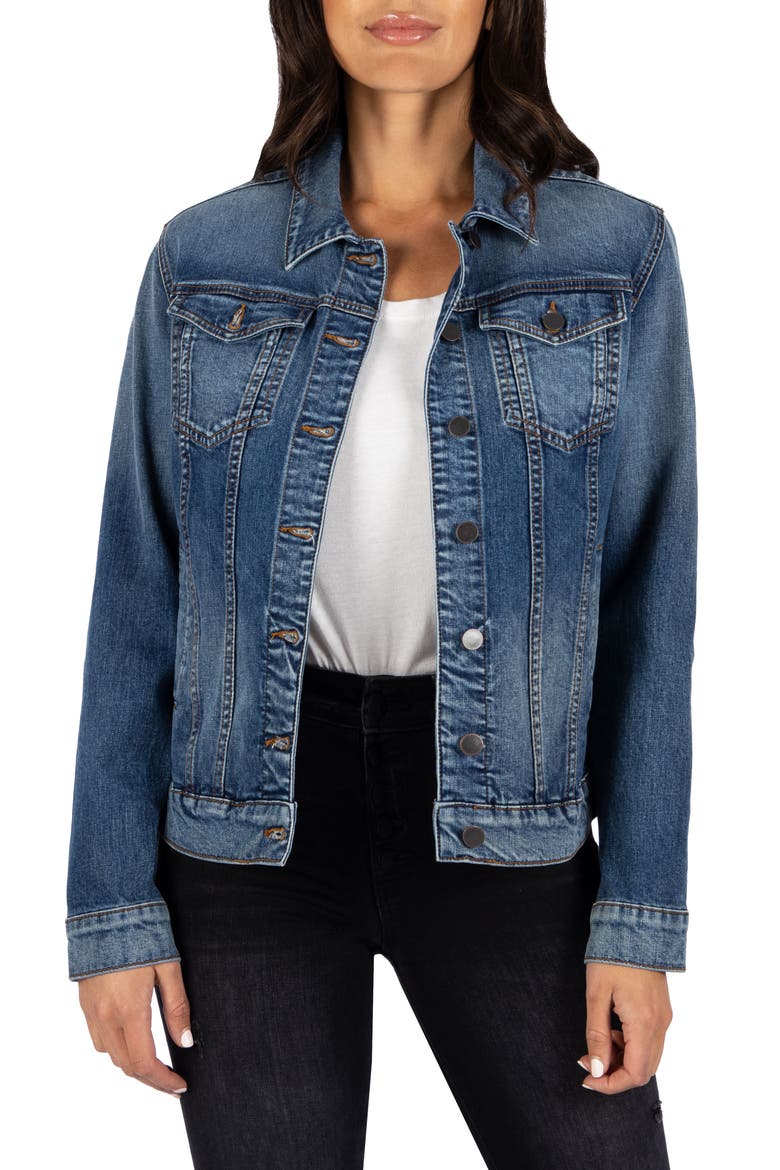 Emma Boyfriend Denim Jacket, Main, color, BROMELIAD