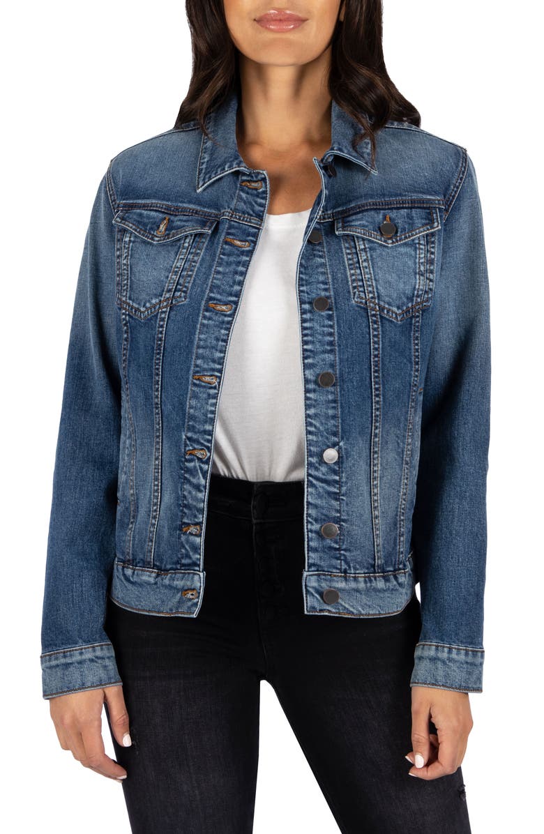 KUT from the Kloth Emma Boyfriend Denim Jacket, Main, color, 