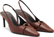 MANGO Pointed Toe Slingback Pump