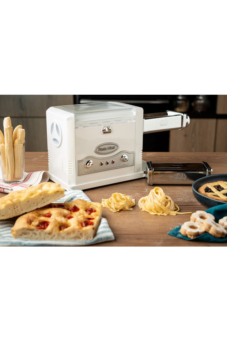 Electric Pasta Fresca Machine, Includes Lasagna, Fettuccine, Tagliolini, Alternate, color, Silver