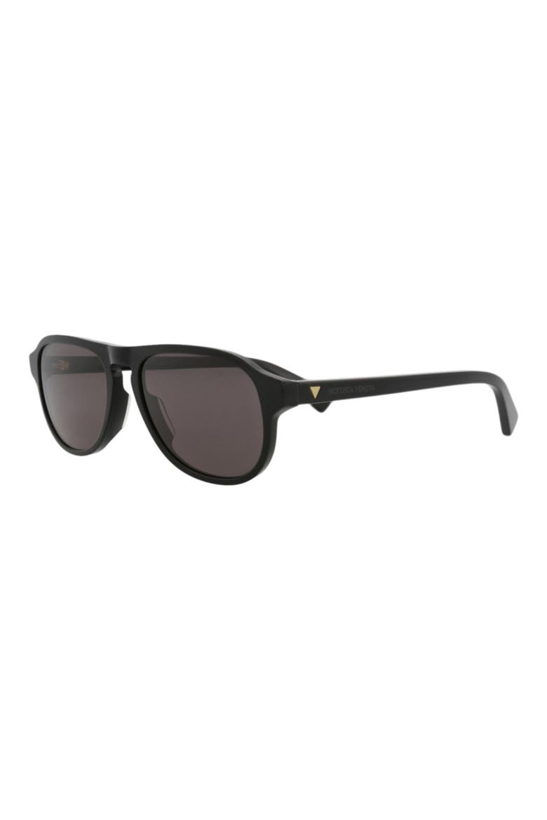55mm Aviator Sunglasses, Alternate, color, BLACK BLACK GREY