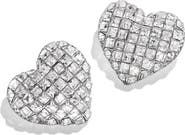 BaubleBar Jill Heart Stud Earrings