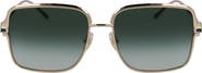 FERRAGAMO Gancini 57mm Modified Rectangular Sunglasses