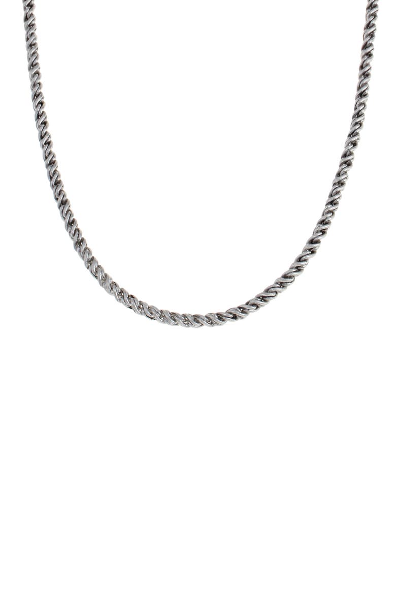 AllSaints Men's Rope Chain Necklace, Main, color, 