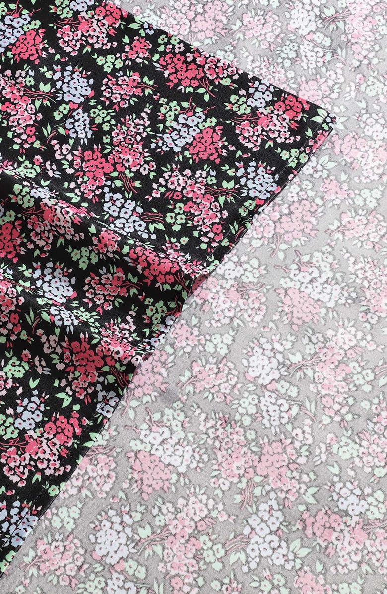 Betsey Johnson Confetti Floral Sheet Set, Alternate, color, Bright Pink