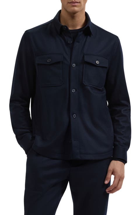 Wool Blend Shirt Jacket