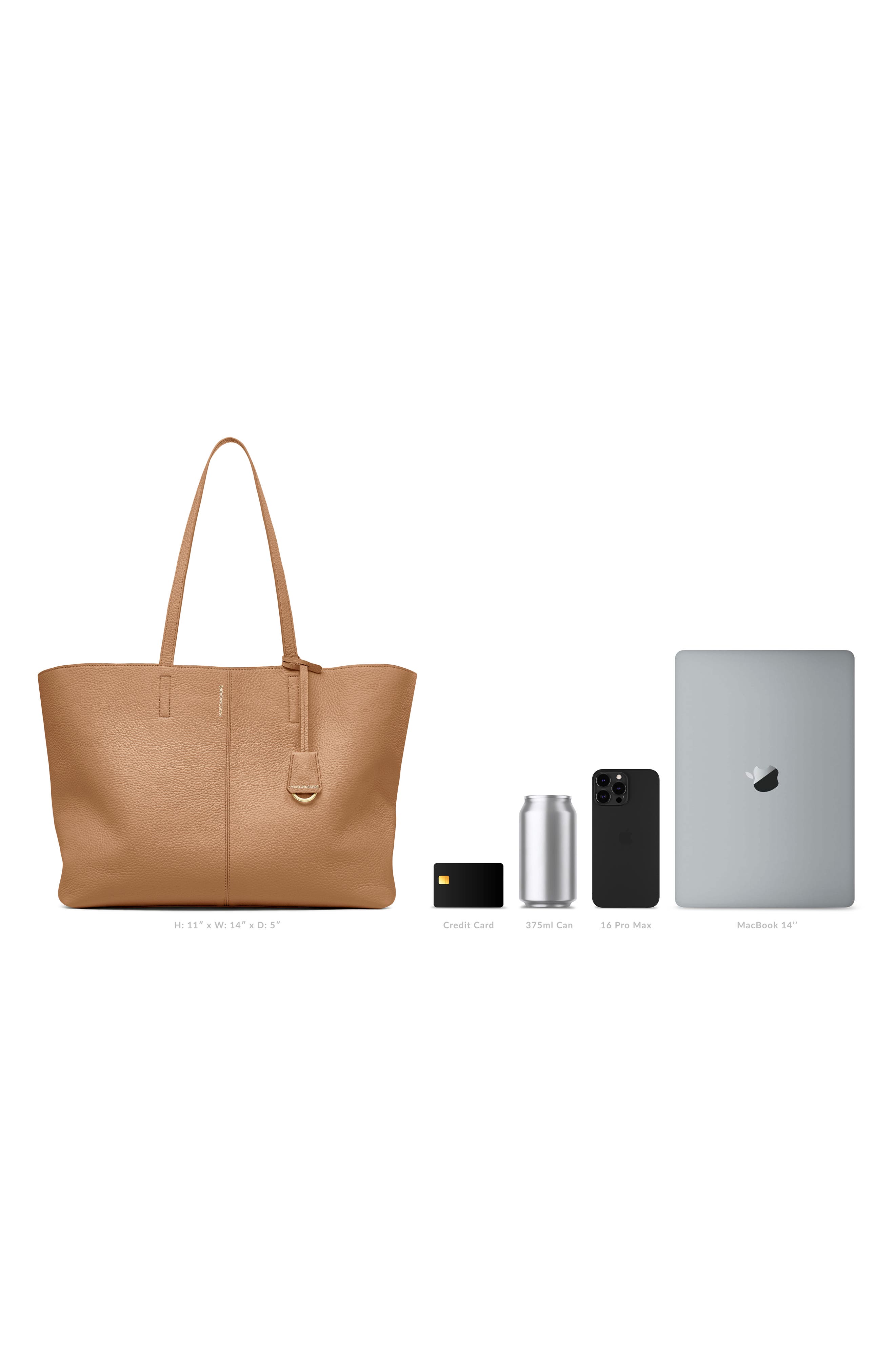 Large Leather Snap Soft Tote, Alternate, color, Sandstone Lily