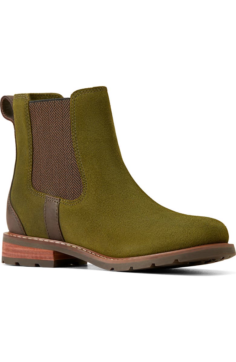 Ariat Wexford Waterproof Chelsea Boot, Main, color, Olive