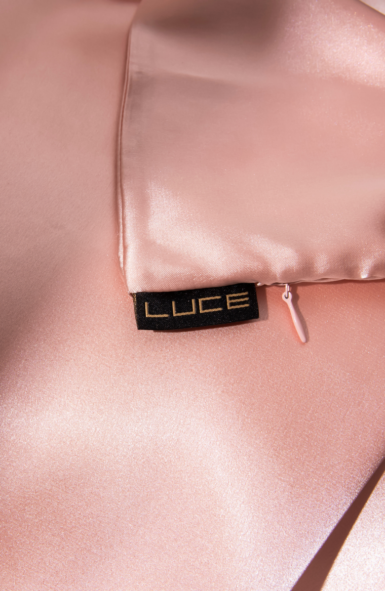 LUCE BEAUTY Silky Satin Pillow Case 2 Pieces, Alternate, color, Pink