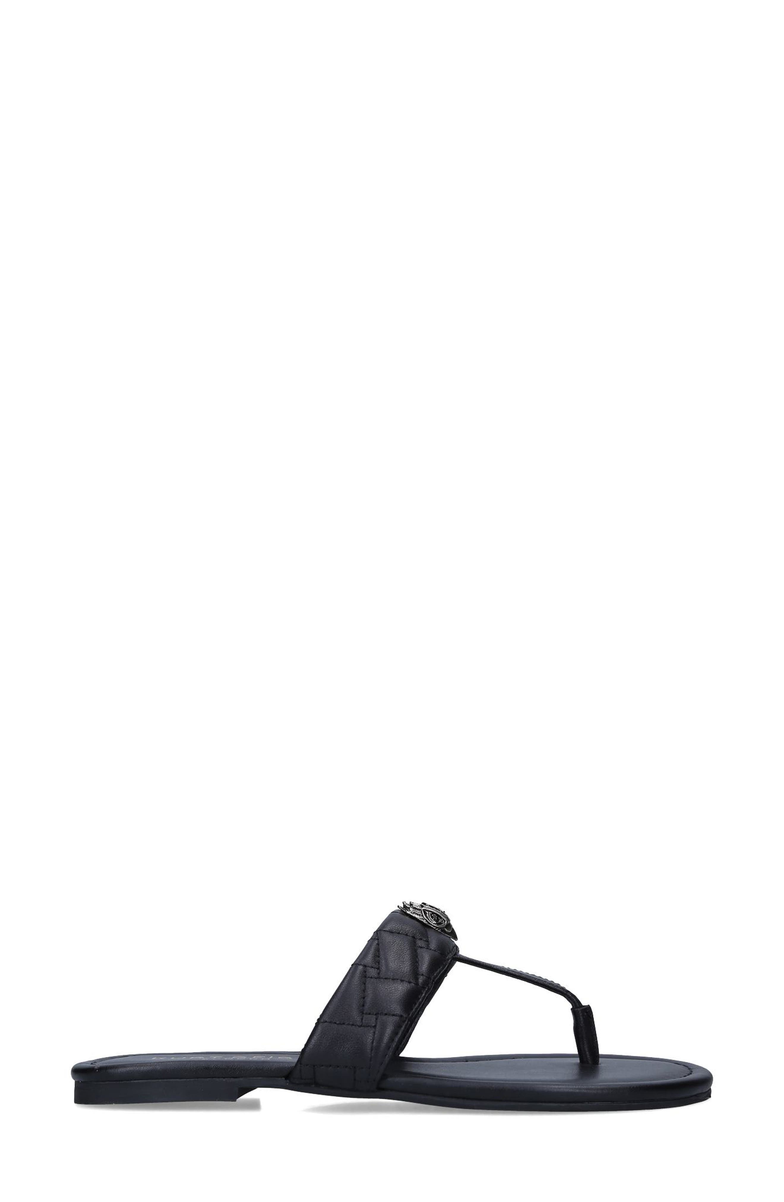 Kurt Geiger London Kensington T-Strap Sandal, Alternate, color, Black