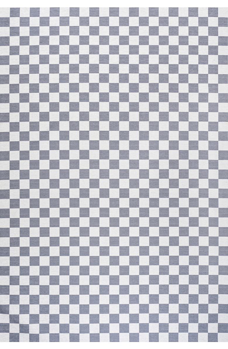 JONATHAN Y Ainsley Modern Cottage Checkerboard Washable Area Rug, Alternate, color, Purple Gray-White