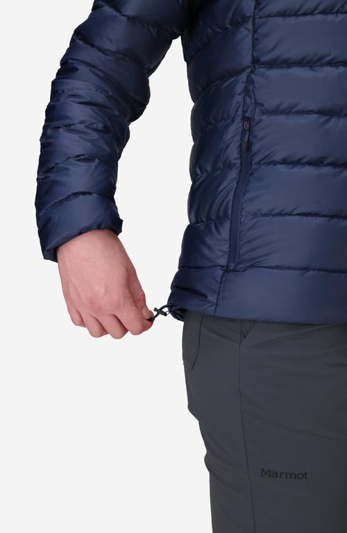 Marmot Highlander 700 Fill Power Down Hooded Jacket In Blue