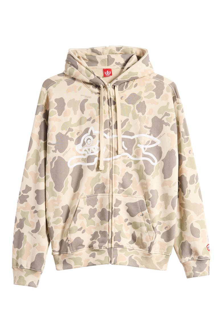 Duck Cotton Zip Hoodie, Alternate, color, CAMO