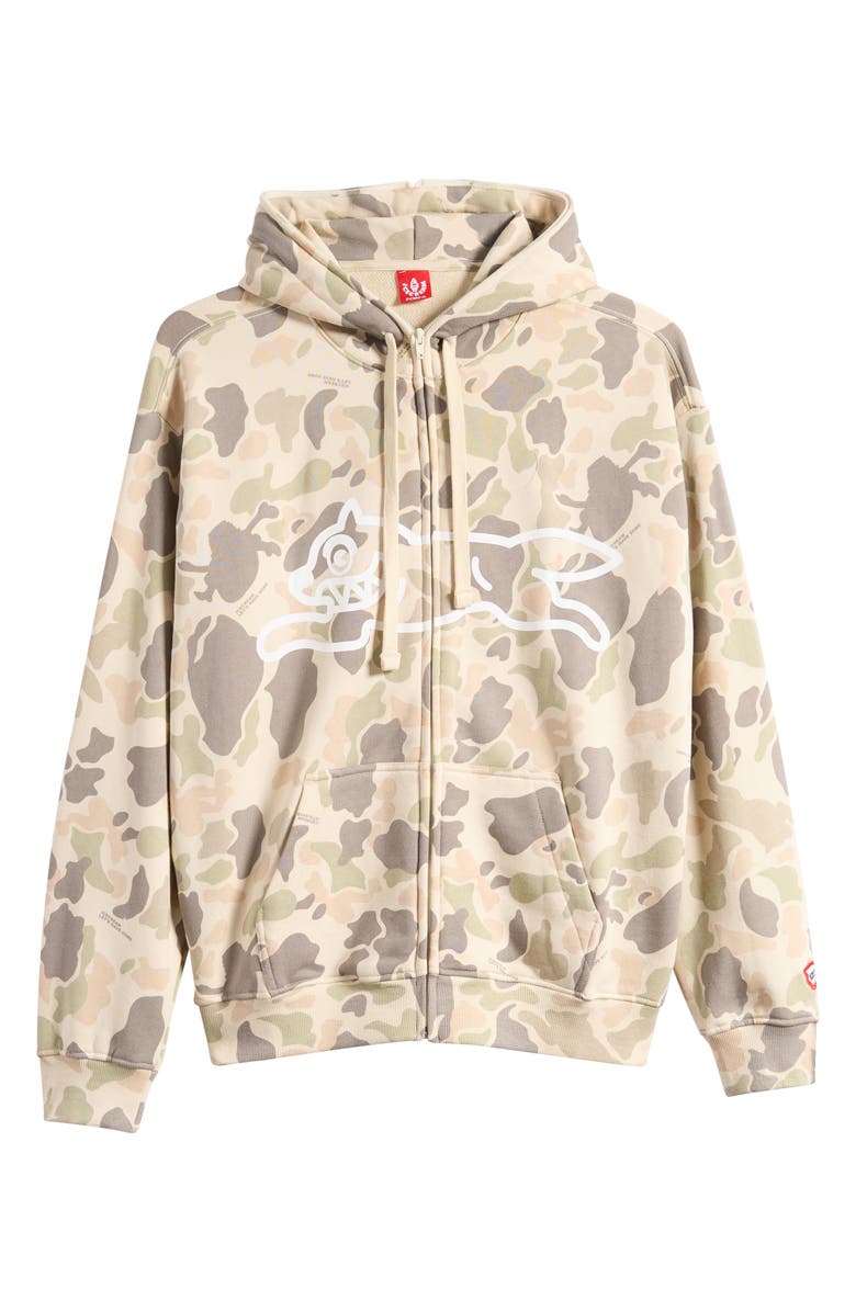 ICECREAM Duck Cotton Zip Hoodie, Alternate, color, Camo