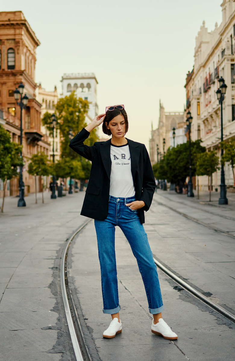 KanCan Trinity Essentials High Rise True Straight Jeans, Alternate, color, Dark Wash