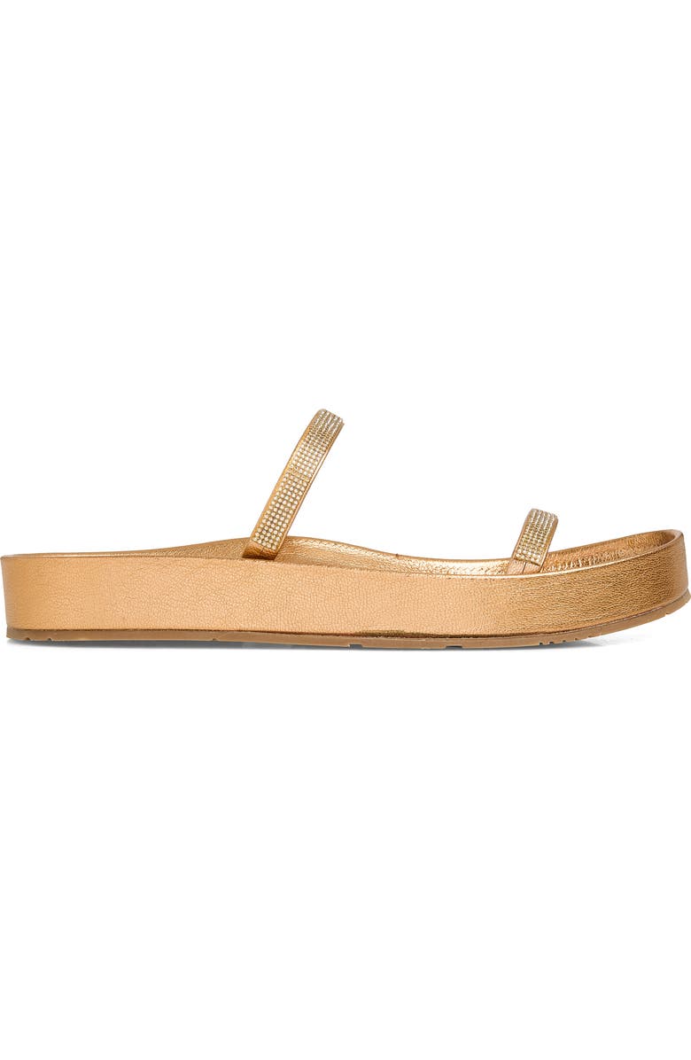 Pedro Garcia Alania Platform Sandal, Alternate, color, Tan Metallic