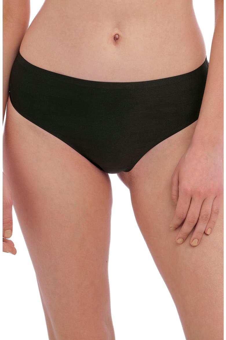 Smoothease Invisible Stretch Thong, Main, color, BLACK
