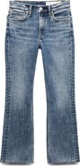 rag & bone Flexi Peyton Raw Hem Mid Rise Ankle Bootcut Jeans
