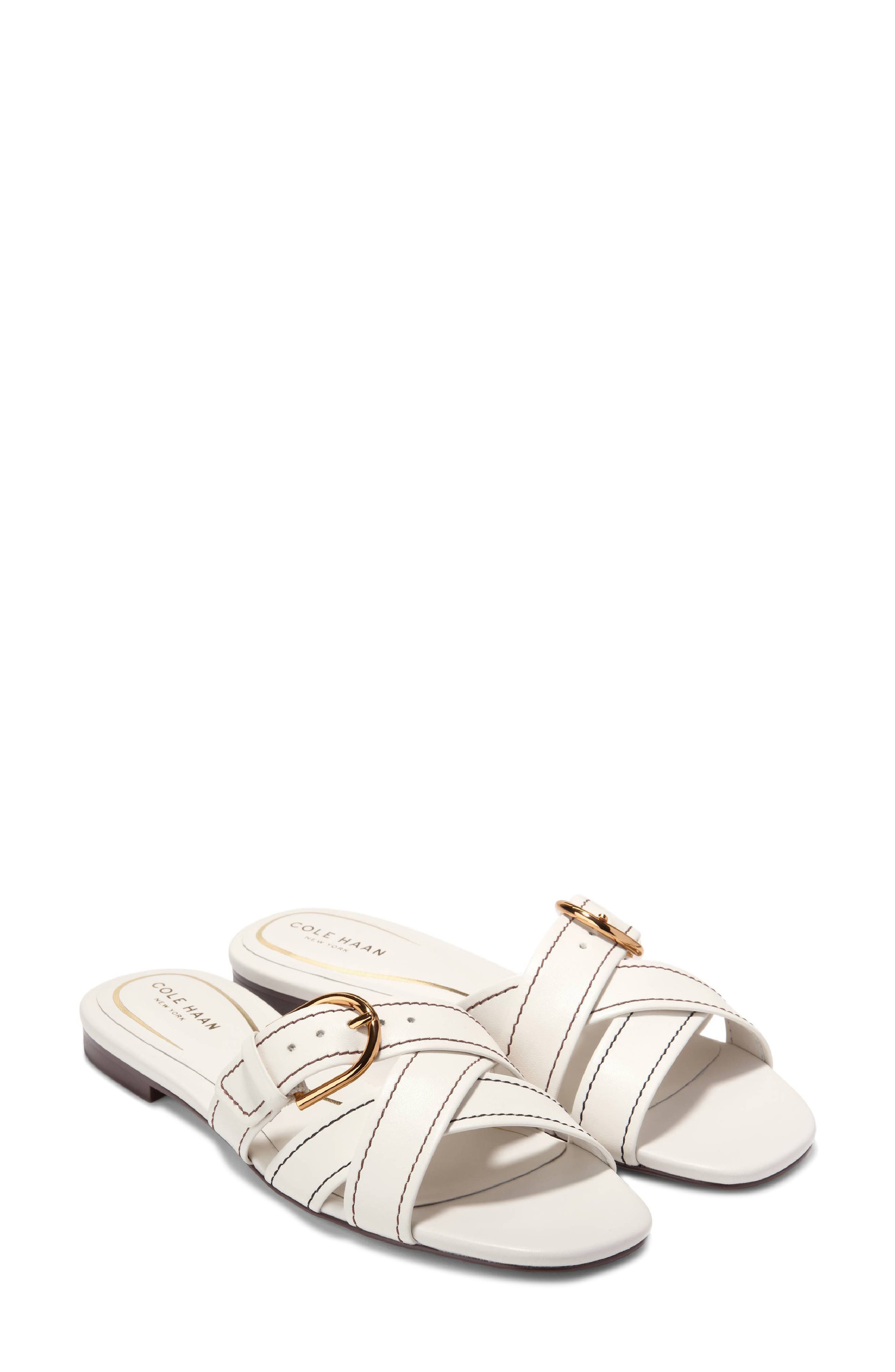 Cole Haan Velma Slide Sandal, Alternate, color, Powder Leather