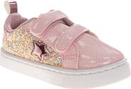 Laura Ashley Kids' Glitter Star Low Top Sneaker
