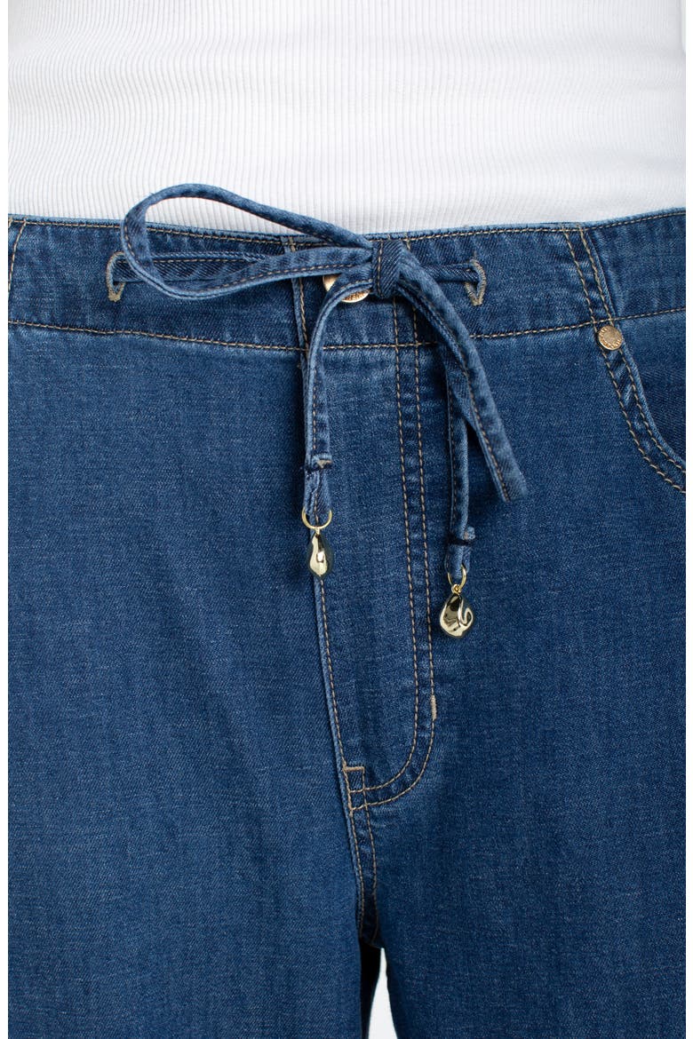 Tie Waist Wide Leg Jeans, Alternate, color, WILDER
