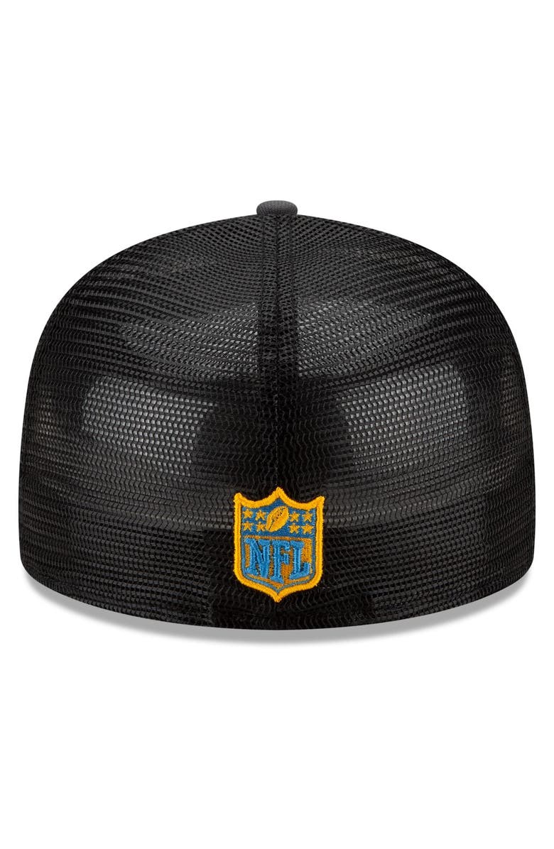 New Era Men's New Era Graphite/Powder Blue Los Angeles Chargers 2021 NFL Draft On-Stage 59FIFTY Fitted Hat, Alternate, color, 