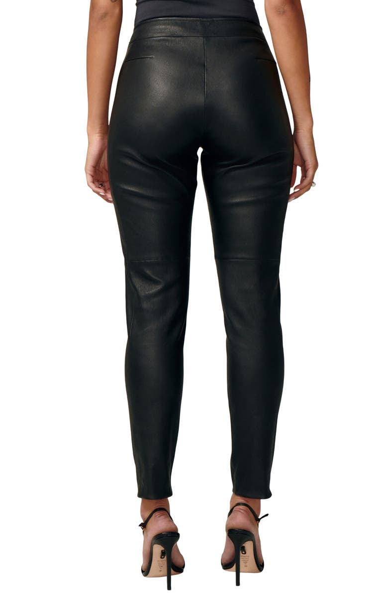 LITA by Ciara Leader Leather Pants, Alternate, color,