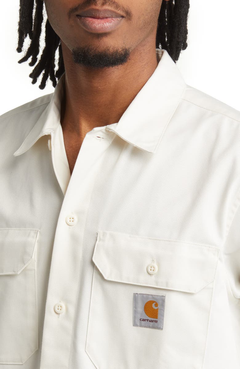 Carhartt Work In Progress Master Short Sleeve Button-Up Work Shirt, Alternate, color,
