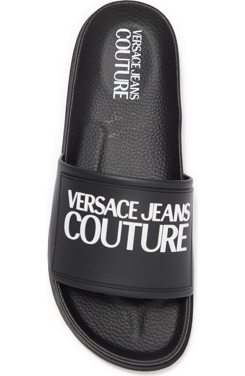 Versace Jeans Signature Slide Sandal, Alternate, color,