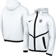 Nike Men's Nike White England National Team 2026 Anthem Mesh Dri-FIT Full-Zip Hooded Jacket