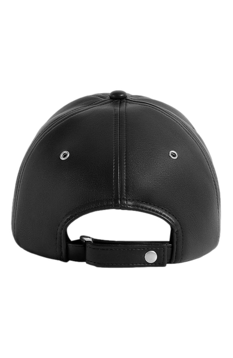 Manière De Voir Lou Leather Cap, Alternate, color,