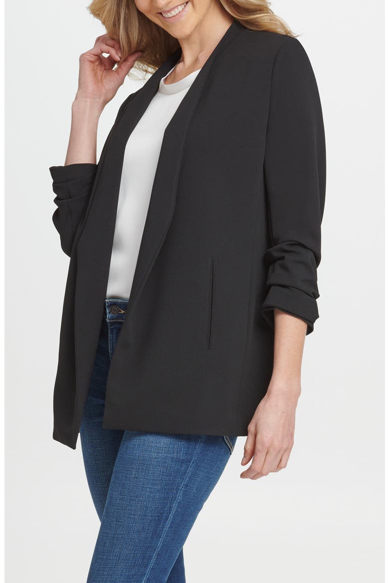 SPORTSWEAR Open Front Blazer, Alternate, color, BLACK