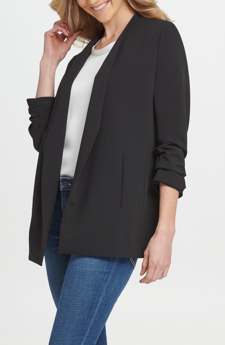 DKNY SPORTSWEAR Open Front Blazer, Alternate, color, 