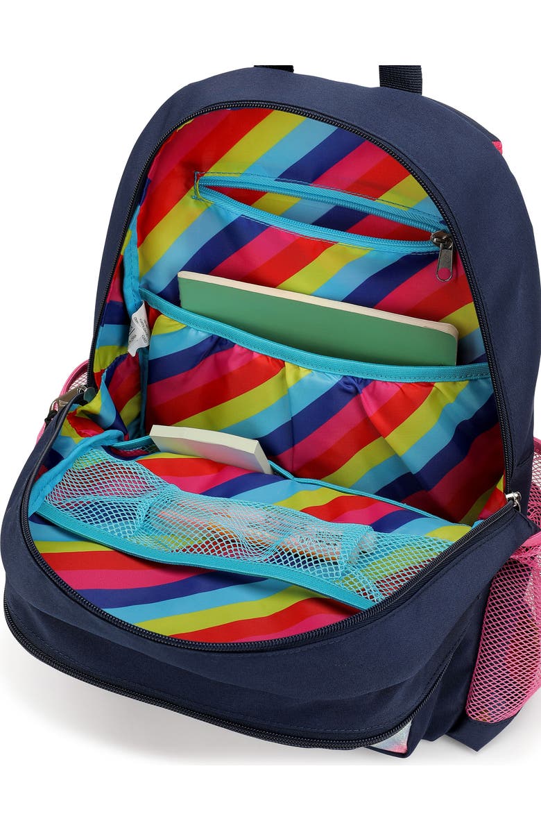 Nautica Retro Rainbow 16 Inch Backpack for Kids and Teens, Alternate, color, Retro Rainbow