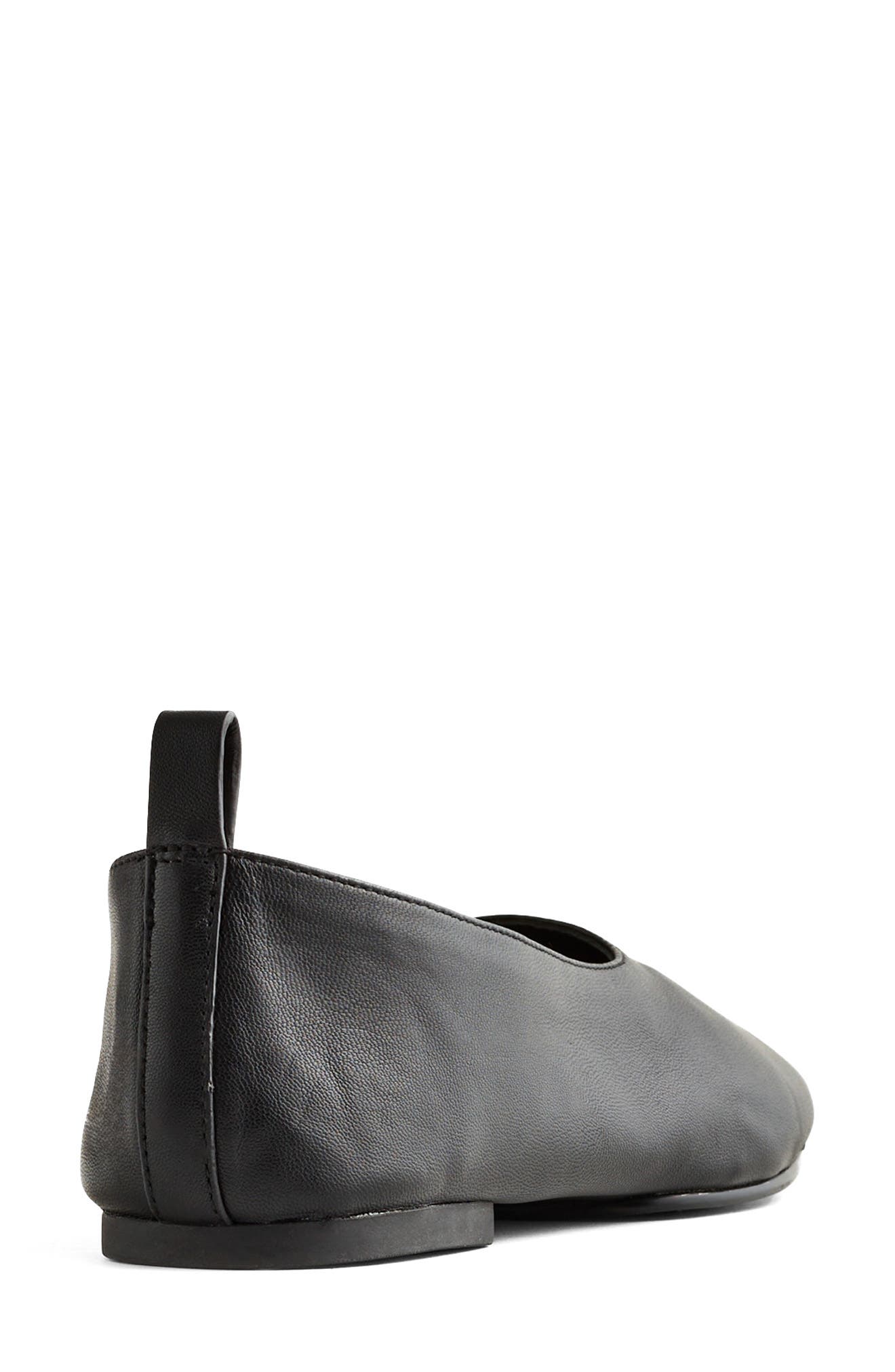 Freja Two Piece Ballet Flat, Alternate, color, TRUE BLACK