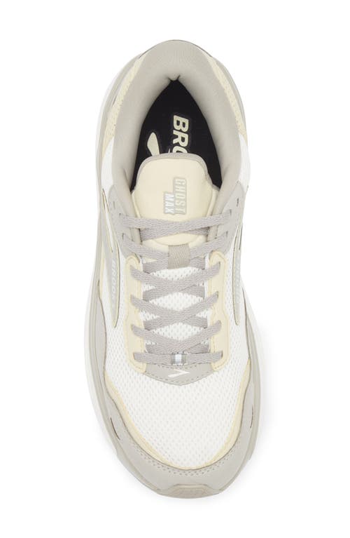 Brooks Ghost Max Se Running Sneaker In London Fog/green Haze/coconut