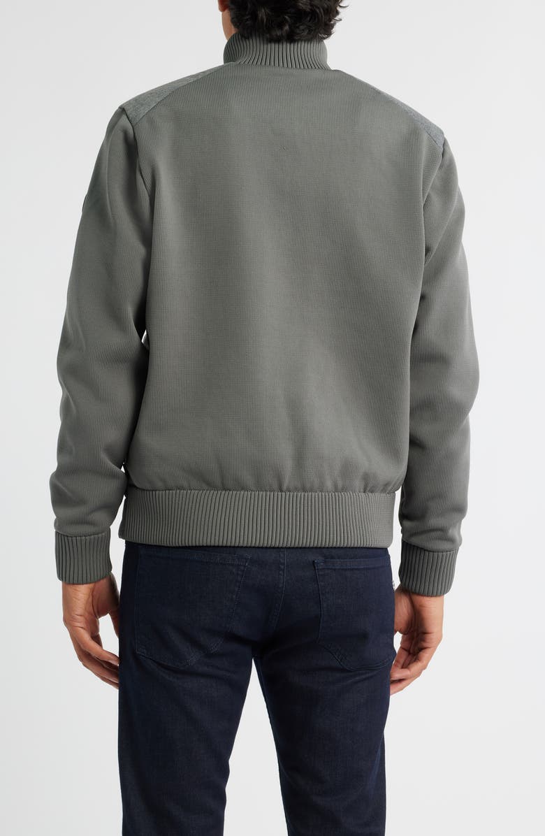 Save The Duck Gio Mixed Media Hybrid Jacket, Alternate, color, Mid Grey Melange