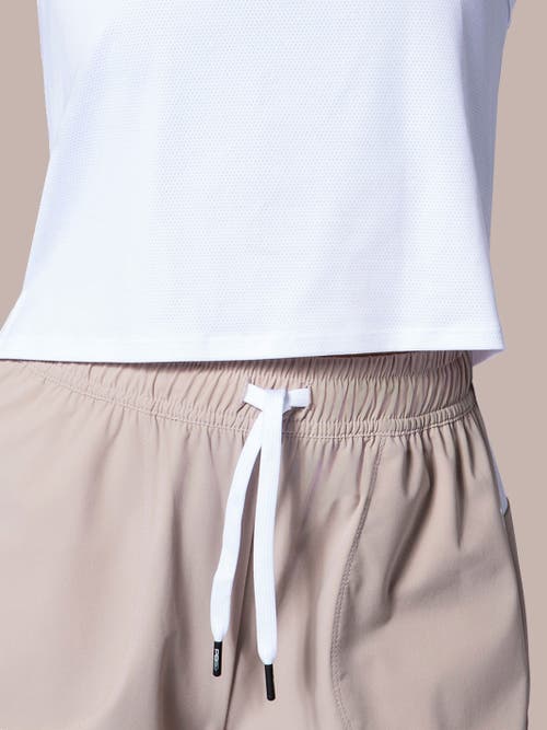 Pb5star Cropped Racer Back Tank In White
