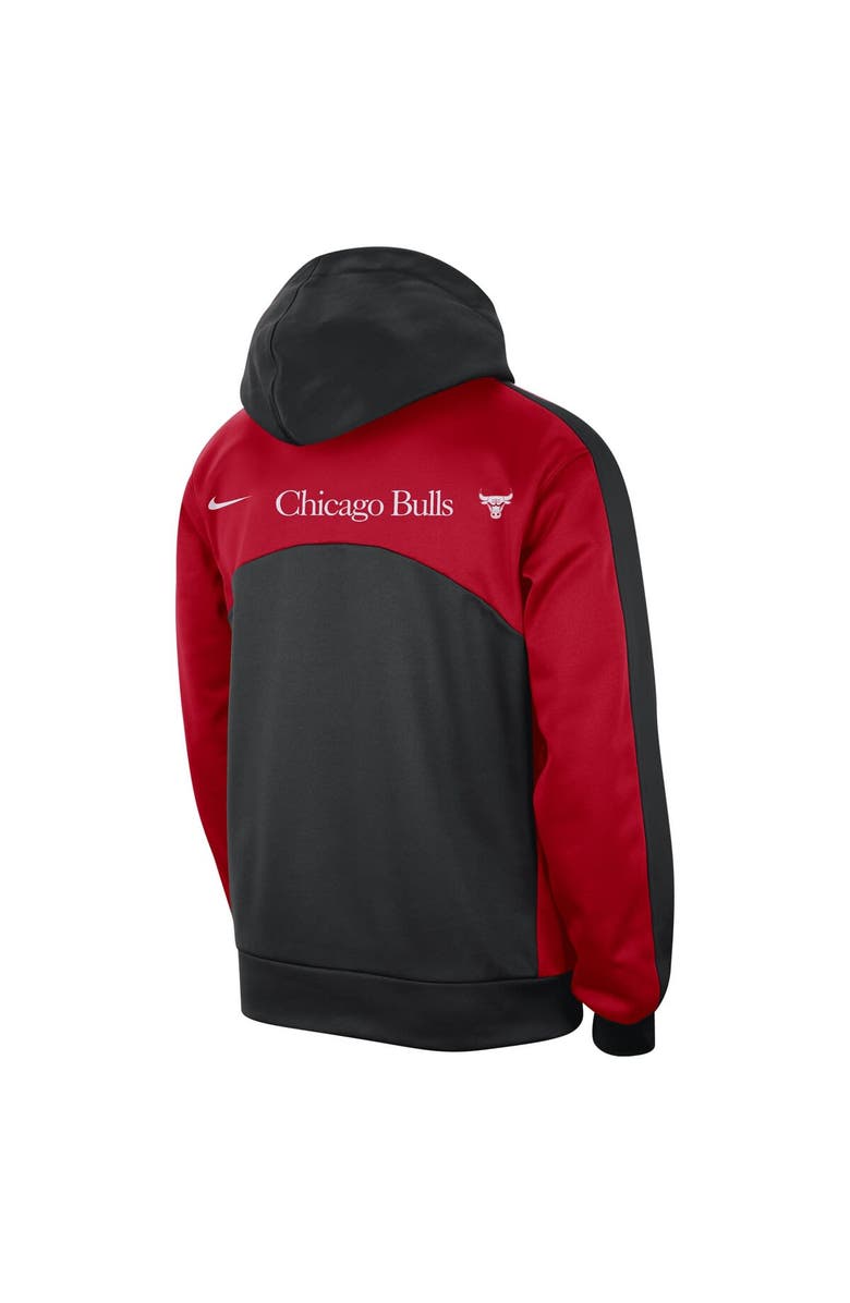 Nike Men's Nike Black/Red Chicago Bulls Authentic Starting Five Force Performance Pullover Hoodie, Alternate, color, Black