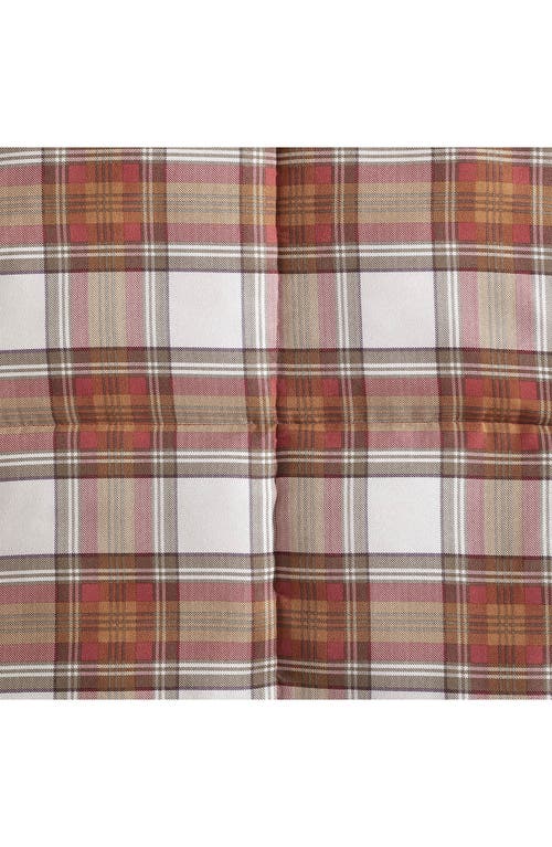Eddie Bauer Edgewood Plaid Reversible Comforter & Sham Set In Red