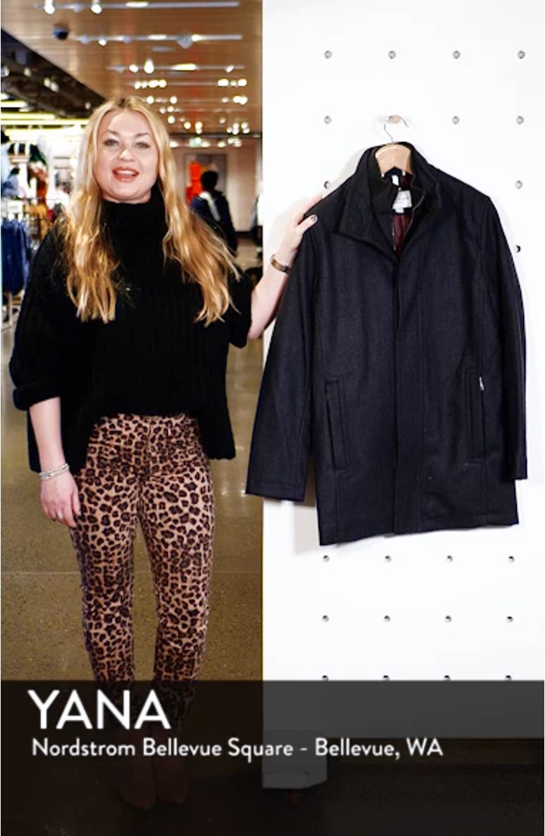 Melton Wool Blend Coat, sales video thumbnail